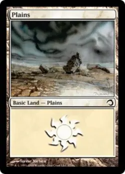 1 x Plains - Foil - Premium Deck Series: Slivers - Heavy Play - MTG - Image 1