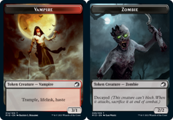 1 x Vampire Token // Zombie Token (005) - Foil - Innistrad: Midnight Hunt - NM-M - Image 1