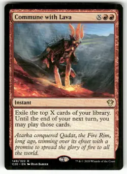 Commune with Lava 149 Rare Commander 2020 Magic: The Gathering Near Mint - Image 1