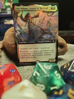 MTG Pia Nalaar, Consul of Revival - Extended foil art - MAT #0177 - Image 1