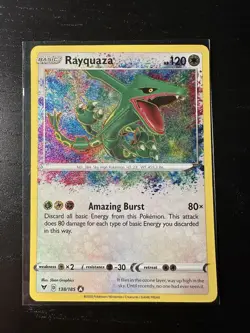 Rayquaza 138/185 Amazing Rare Vivid Voltage 2020 Pokemon Card Near Mint - Image 1