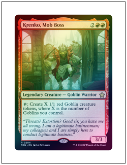 1x Krenko, Mob Boss, Foil, Magic the Gathering MTG NM - Image 1