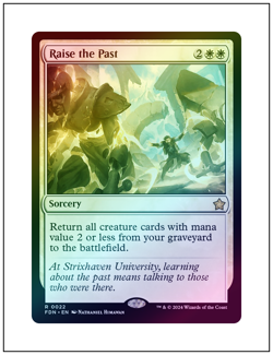 1x Raise the Past, Foundations, Foil, Magic the Gathering MTG NM - Image 1