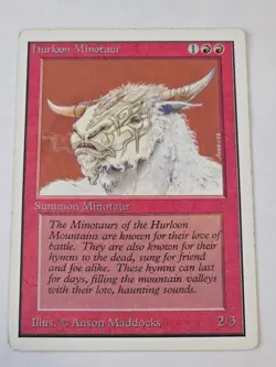 MTG - Hurloon Minotaur LP - Unlimited Edition Vintage - Image 1