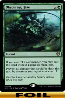1x - Obscuring Haze - FOIL #308 - Commander Masters - NM MTG - Image 1