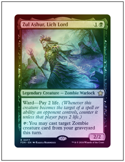 1x Zul Ashur, Lich Lord, Foil, Magic the Gathering MTG NM - Image 1