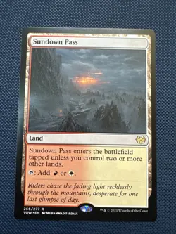 MTG Sundown Pass - Innistrad: Crimson Vow (VOW) NM - Image 1