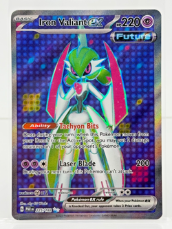 Iron Valiant ex 225/182 Ultra Rare Paradox Rift Pokemon NM/M - Image 1
