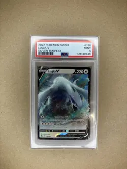 Lugia V 138/195 Pokemon TCG Silver Tempest 2022 PSA 9 Mint - Image 1