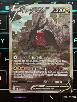 Pokemon TCG Regidrago V Silver Tempest 184/195 Holo Ultra Rare - Image 1