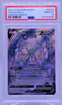 PSA 10 ZacianV GG48/GG70 Crown Zenith Galarian Gallery Pokemon TCG GEM MINT S006 - Image 1
