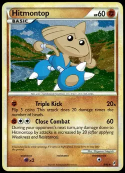 Hitmontop 8/95 Holo Rare Call of Legends Pokemon Holo LP - Image 1