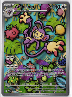 Pokemon TCG Ambipom 107/094 Illustration Rare Phantasmal Flames Full Art - Image 1