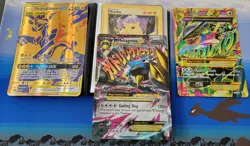 HUGE Jumbo Pokemon Cards Lot! M Rayquaza EX 98/98 Pikachu Vaporeon Celebrations - Image 1