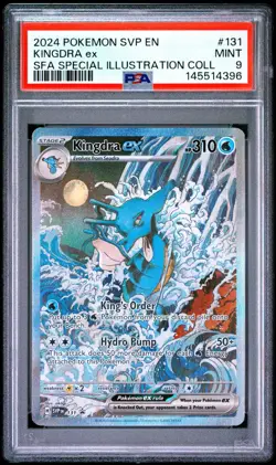 2024 POKEMON SVP EN-SV BLACK STAR PROMO 131 KINGDRA EX SHROUDED FABLE SIR PSA 9 - Image 1