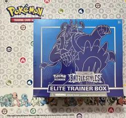 Pokemon Sword & Shield Battle Styles Elite Trainer Box ETB Blue Brand New Sealed - Image 1