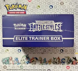 Pokemon Sword & Shield Battle Styles Elite Trainer Box ETB Blue Brand New Sealed - Image 3