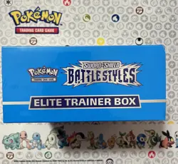 Pokemon Sword & Shield Battle Styles Elite Trainer Box ETB Blue Brand New Sealed - Image 4