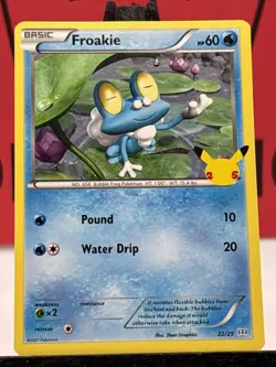 Froakie 22/25 McDonald's 25th Anniversary Promo Pokemon TCG 2021 NM - Image 3