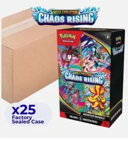 Pokemon ME04 Chaos Rising Booster Bundle Factory Sealed 25 Box Case ships 5/18 - Image 1