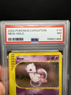 2002 Pokemon Expedition Mew Holo #19/165 PSA 7 | Tail Swirl 💫 - Image 5