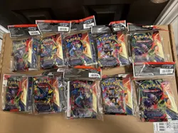 Pokemon Phantasmal Flames Charizard Mini Portfolio Booster Pack Lot of 10 - Image 1