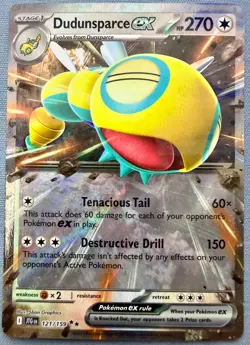 Dudunsparce ex 121/159 - NM - Pokemon Journey Together (JTG) Double Rare Holo - Image 1