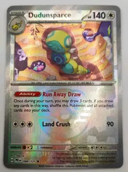 Pokemon * Dudunsparce * 080/131 Poke Ball Pattern Prismatic Evolutions - Image 1