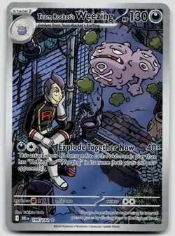 Team Rocket's Weezing 199/182 Destined Rivals Pokemon NM - Image 1