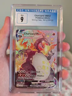 POKEMON CGC 9 2021 Shining Fates Charizard VMAX SV107/SV122 - Image 1