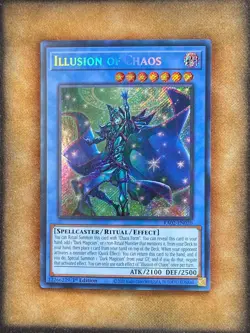 Yugioh Illusion of Chaos RA02-EN020 Secret Rare 1st Ed NM - Image 1