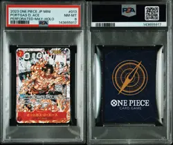 2023 One Piece Portgas D Ace Mini MANGA #013 PSA 8 Mint Holo Japanese 🔥 - Image 3