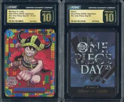 Monkey D. Luffy P-110 & DON Card SET PRISTINE 2025 One Piece Day 25 JPN CGC 10 - Image 1