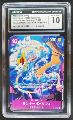 2025 ONE PIECE JP MONKEY D. LUFFY PROMO P-099 CGC 10 H PT - Image 1