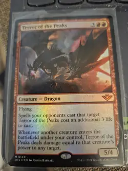 Terror of the Peaks, Mythic Rare Holofoil, Outlaws Of Thunder Junction - Image 1
