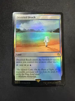 1x MTG Deserted Beach (Foil) - Universes Beyond: Doctor Who (WHO) #270 - Magic - Image 1