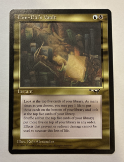 Lim-Dul's Vault Alliances Uncommon Magic the Gathering 1996 - NM - Image 1