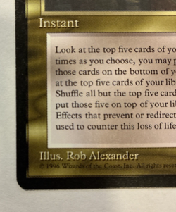 Lim-Dul's Vault Alliances Uncommon Magic the Gathering 1996 - NM - Image 2