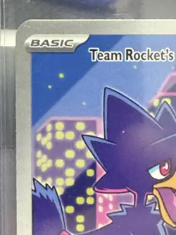 Team Rocket's Murkrow 200/182 Pokemon Destined Rivals Holo Illustration Rare - Image 4