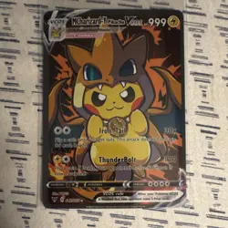 Pokemon MCharizard-Y Pikachu VCOS 042/053 Foil 999 HP Iron Tail ThunderBolt - Image 1