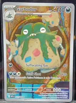 Garbodor SV: White Flare 141/086 Illustration Rare Holo HP 140 Pokemon TCG - Image 1