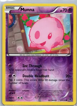 Pokemon TCG Munna 39/119 Phantom Forces Reverse MP - Image 1