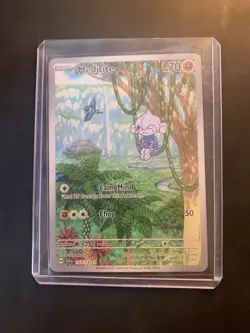Pokemon TCG Meditite Full Art Holo Card #153/142 Stellar Crown Illustration Rare - Image 1