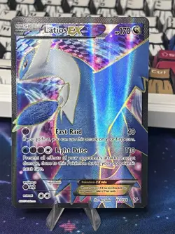 Latios EX (101 Full Art) 101/108 Roaring Skies Holo Mega Pokemon TCG LP - Image 1