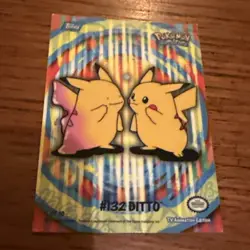Pokemon Topps 2000 TV Animation Series 2 Stick-Ons #132 Ditto Card 5 of 10 - Image 1