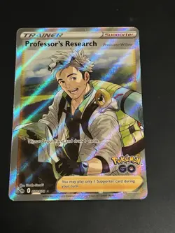 Pokemon TCG Professor's Research Professor Willow 078/078 Pokemon GO Full Art - Image 1