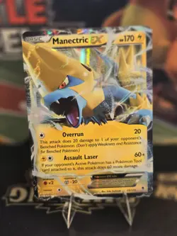 Manectric EX 23/119 Pokemon TCG XY Phantom Forces World Championships Rare LP+ - Image 1