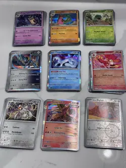 Pokemon TCG Surging Sparks Holo/Rev Holo Lot 88 Total Cards - Image 1