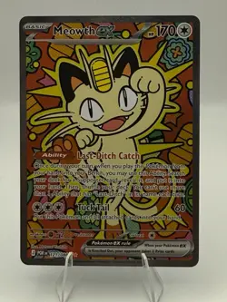 Meowth ex 121/088 ENGLISH Special Illustration Rare - Perfect Order SIR Pokemon - Image 1