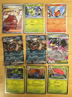 Pokemon Promo & Full Art Lot Vileplume Mawile Atticus 9 Cards Prismatic - Image 1